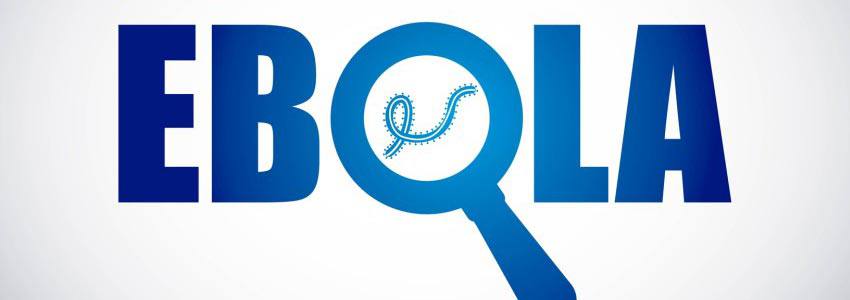 Ebola écrit avec un virus dans le O