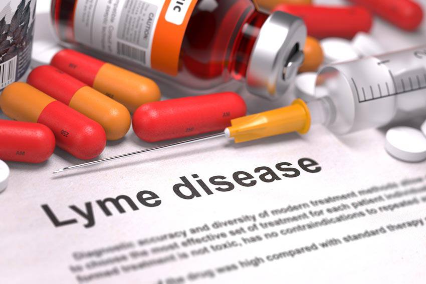 Maladie de Lyme et une seringue