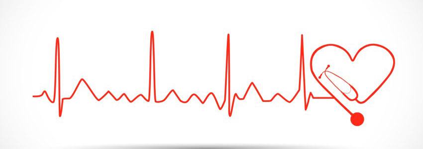 Cardiographie qui termine avec un coeur