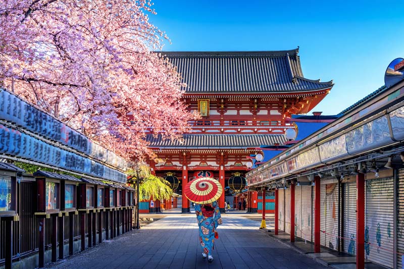 Un temple traditionnel japonais à Tokyo